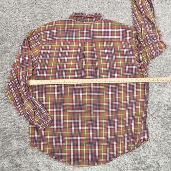 Abercrombie & Fitch Men's L Button Shirt Long Sleeve Plaid Multicolor Quality - Picture 8 of 8
